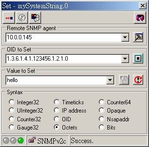 snmp current table mib values entry value